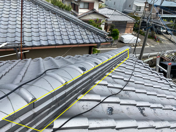 大阪府八尾市Ｔ邸雨漏り修理工事施工前