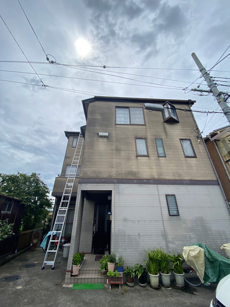 大阪市平野区Ｏ邸雨漏り応急修理工事施工前