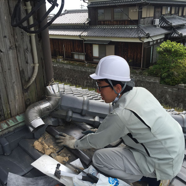 大阪市城東区Ｋ邸屋根・雨漏り修理工事