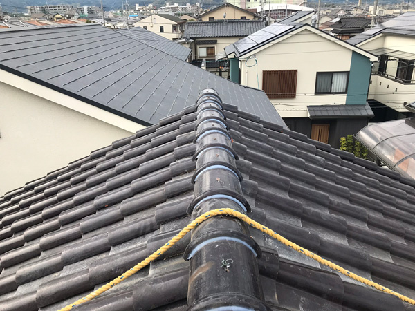 大阪市西区Ｋ邸屋根瓦修理工事施工後写真