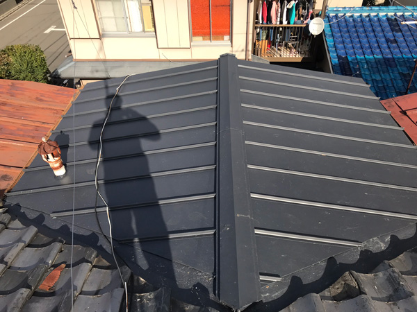 大阪府河内長野市Ｍ邸屋根雨漏り修理工事施工後写真