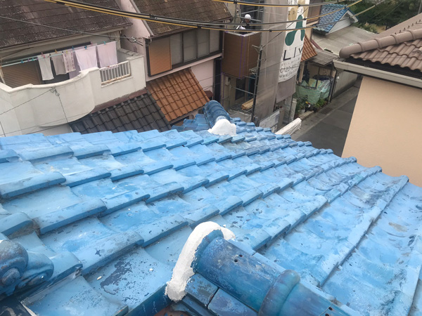 大阪市港区Ｏ邸屋根雨漏り修理工事施工後写真
