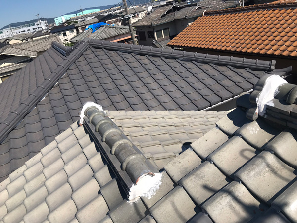 奈良県葛城市Ｓ邸屋根瓦雨漏り修理工事施工後写真
