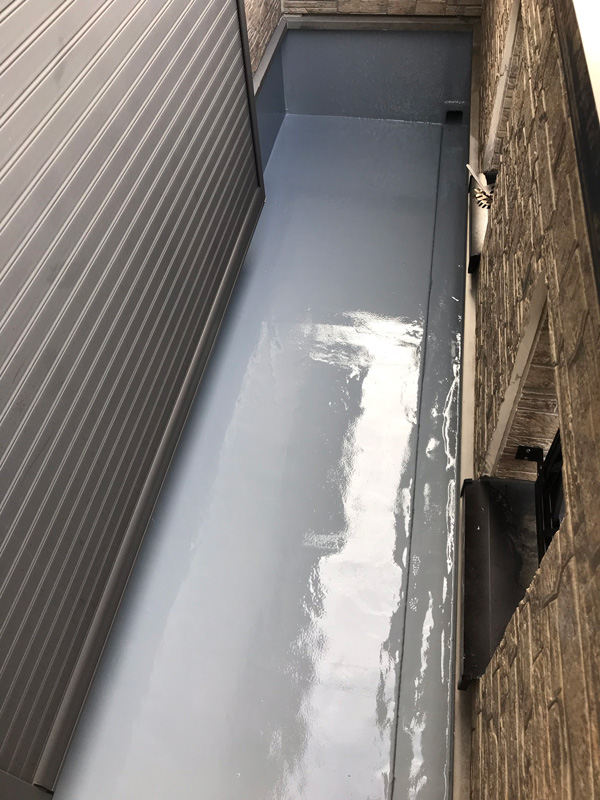 京都府南丹市Ｈ邸雨漏り修理ベランダ防水工事施工後写真
