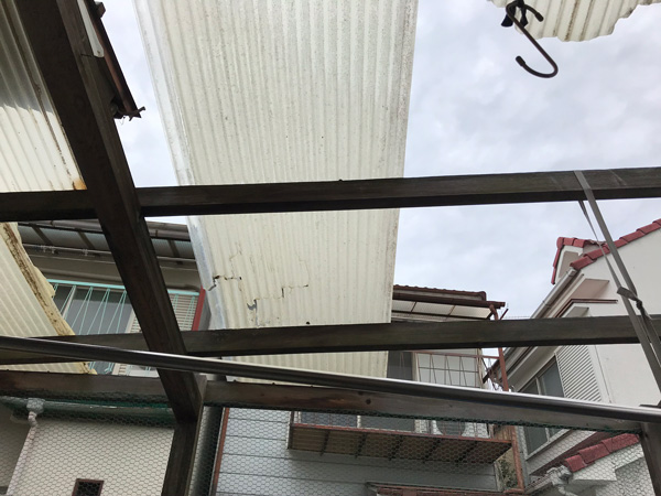 奈良県香芝市Ｈ邸屋根修理工事施工前写真