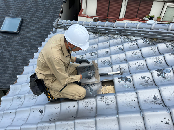 神奈川県横須賀市Ｕ邸雨漏り修理・屋根瓦修理工事