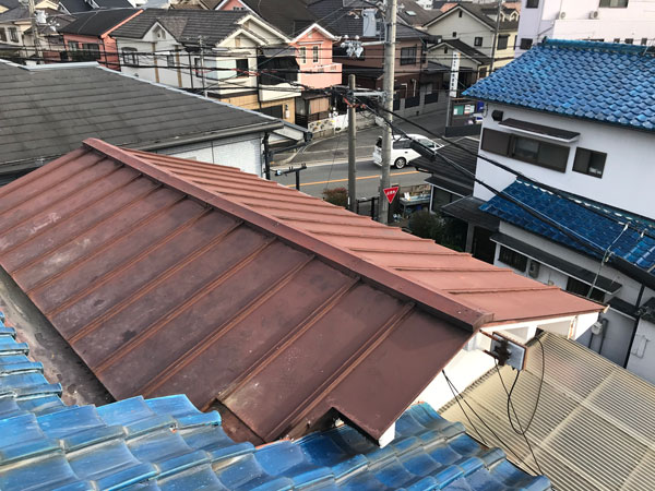 京都市伏見区Ｋ邸屋根修理工事施工後
