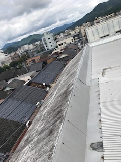 奈良県Ｈビル雨漏り修理工事施工前1