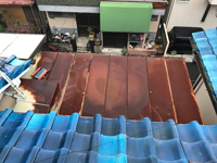 京都府長岡京市Ｏ邸雨漏り修理、屋根修理工事施工前