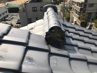 大阪市阿倍野区Ｏ邸屋根修理工事施工前