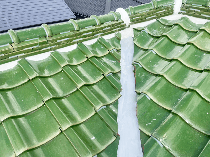 谷板金補修・防水塗装完了・雨漏り修理後の写真