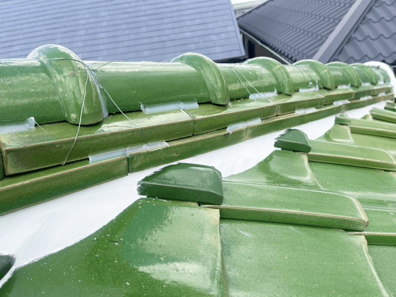 棟面戸・漆喰塗り直し・仕上がり美化の写真