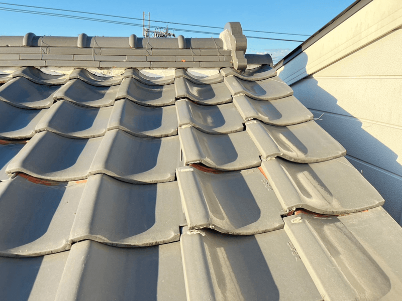 葺き土 劣化 瓦ズレ 原因確認