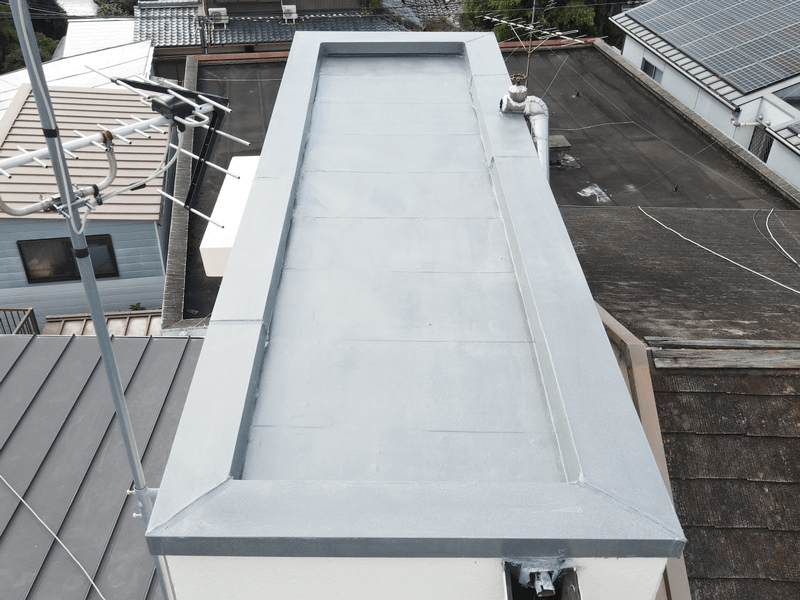 屋上全体の施工完了・全景写真