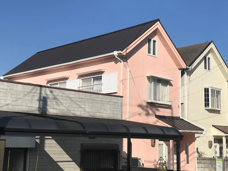 屋根カバー工法・外壁塗装の完成写真