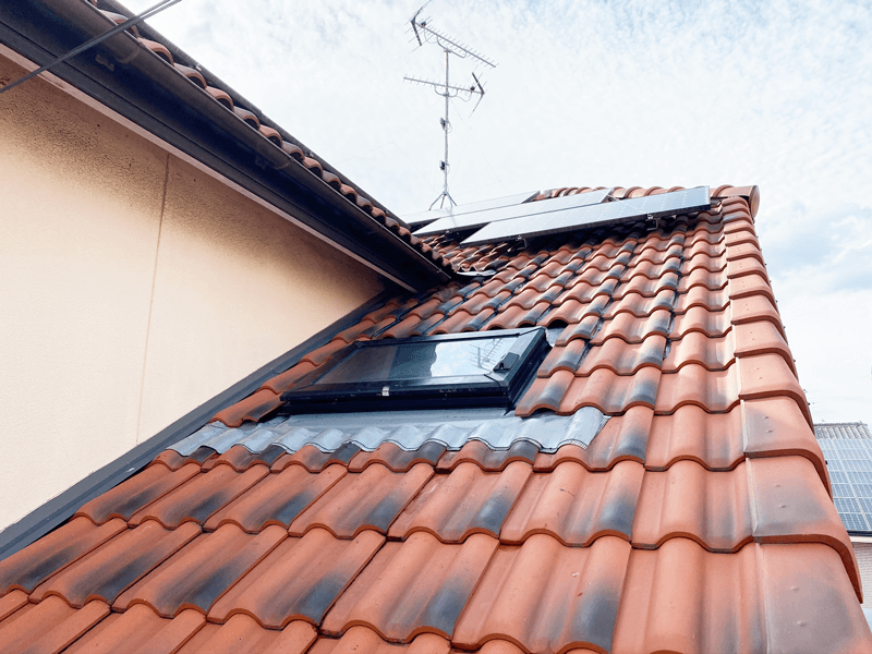 天窓まわり防水補修工事完了後の全体写真