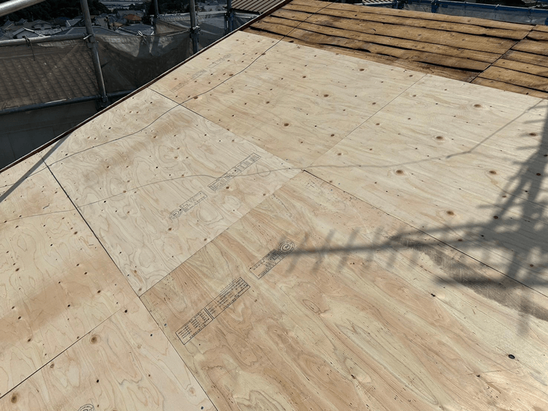 野地板（下地合板）張り替え・下地補強の写真