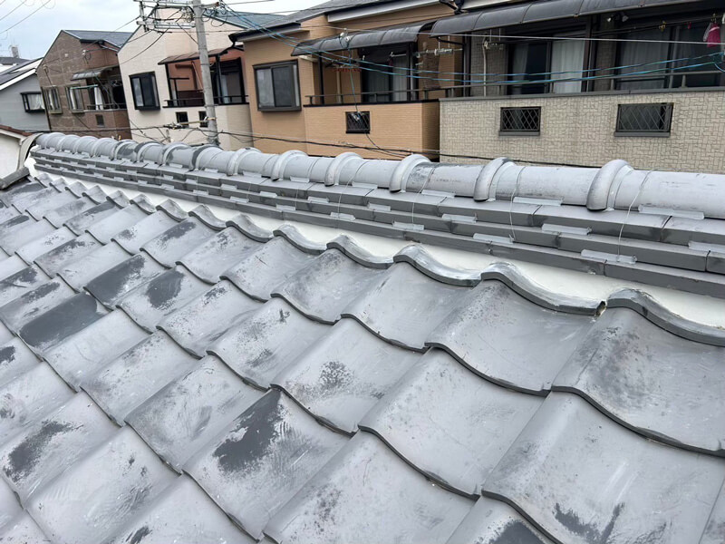 棟漆喰 打ち直し完了 施工後