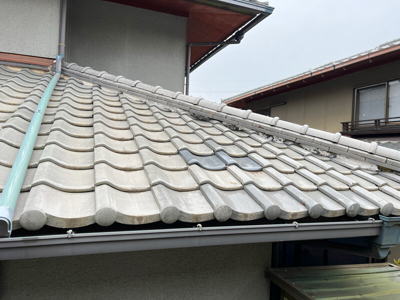 屋根瓦交換完了後の写真