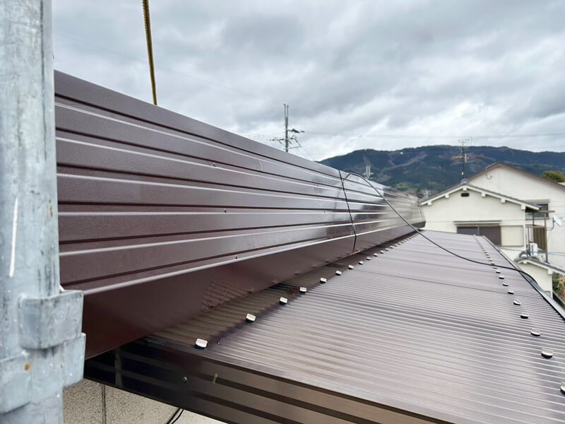 塗装後の鼻隠し板の仕上がり状況