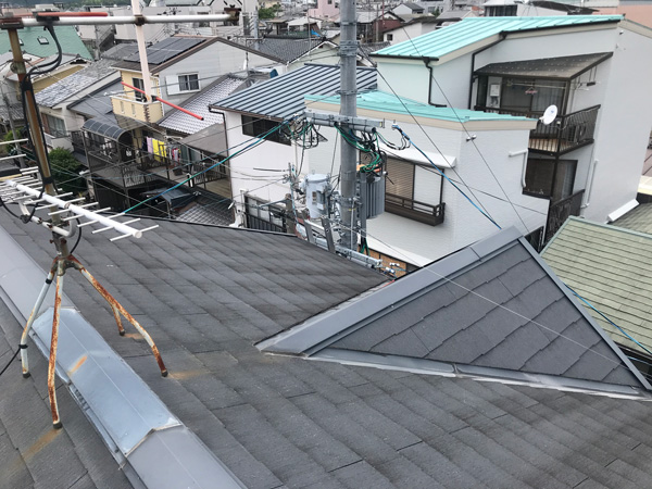 大阪府豊能郡Ｋ邸雨漏り修理施工前写真