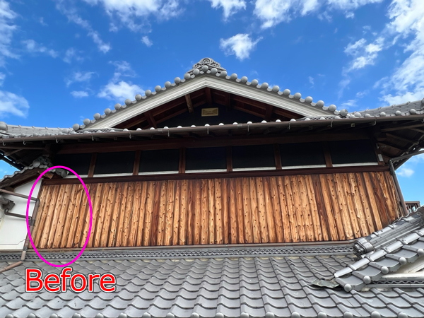 京都府京都市Ｔ邸雨漏り修理工事