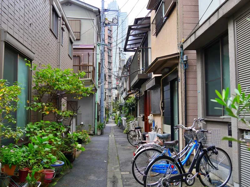 高槻市駅周辺の住宅密集地をイメージした写真