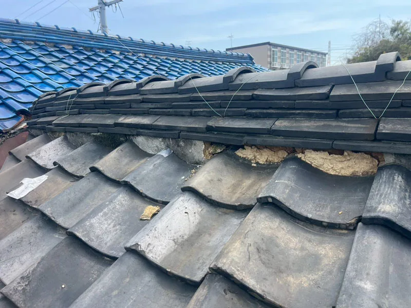 瓦屋根の調査イメージ