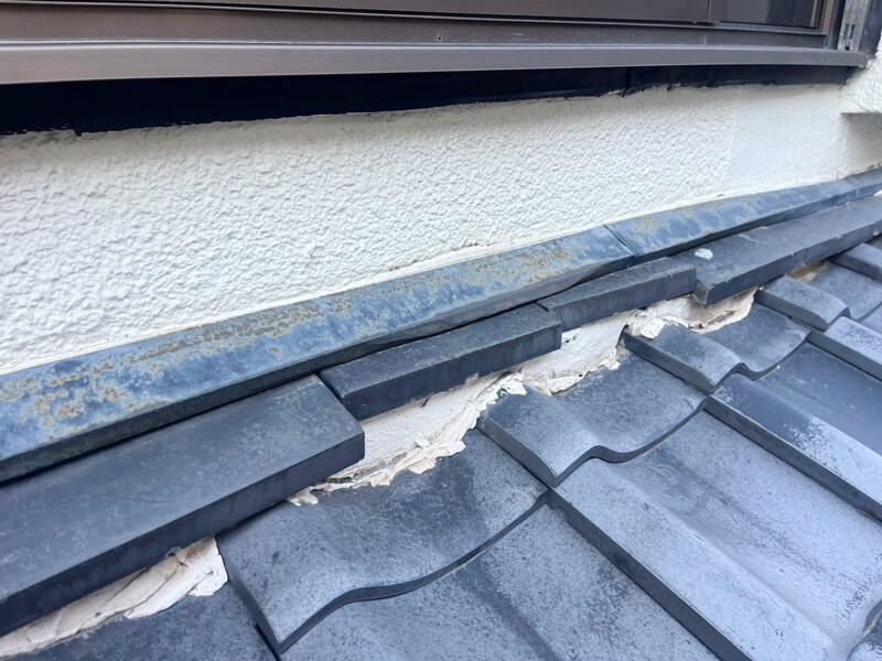 大阪市吹田市T邸瓦屋根漆喰工事施工前