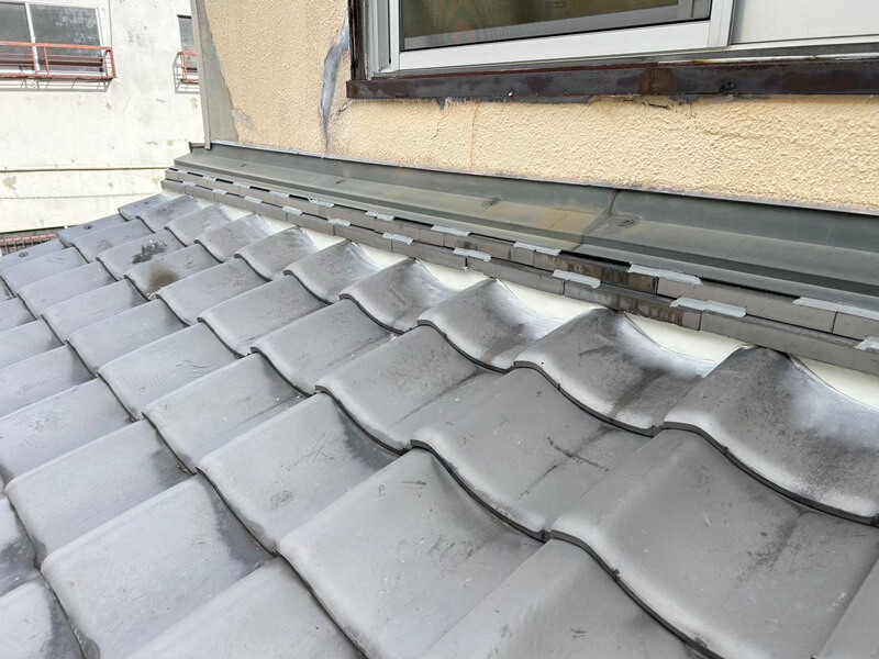 大阪市吹田市T邸瓦屋根漆喰工事施工後