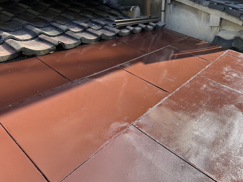 大阪市吹田市T邸瓦屋根漆喰工事施工後