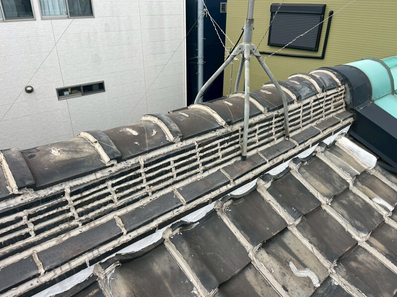 屋根葺き替え工事施工前